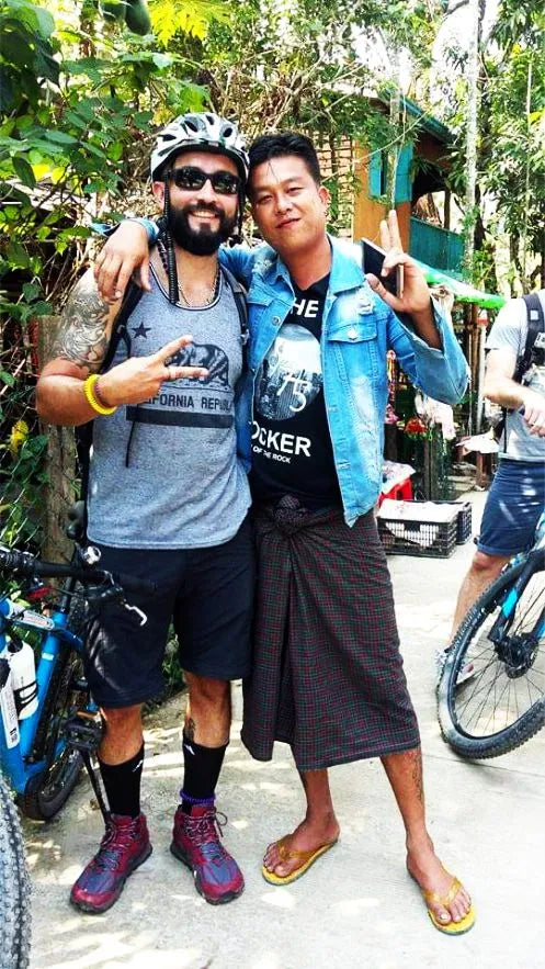 Owner of The Hermit with friend